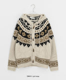 [unisex] Ginhyu Nordic Duffle Hood Knit Cardigan