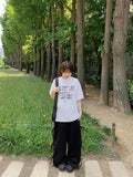 [unisex] Hymen Lettering Over Short Sleeve Tee