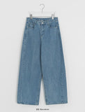 Hobe Jacquard Stripe Denim Wide Pants