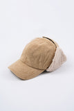 Arc lambswool flap ball cap