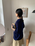[unisex] Peulryu two-way short sleeve knit zip-up