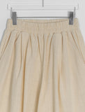 [unisex] Metelli Linen Pintuck Banding Bermuda Pants
