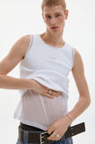 mesh layered sleeveless