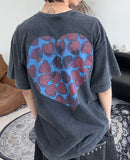 Penner Heart Washed Short Sleeve T-shirt