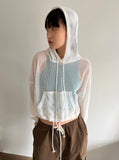 NET CROP SUMMER HOODY