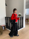 [unisex] Heromi Heart Balloon Wide Denim Pants