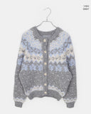 Feeder Nordic Snowflake Hairy Knit Cardigan