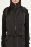 City leisure high-neck zip-up vest