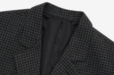 Check wool jacket