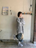 Mikel Track Linen Hood Zip-Up Cardigan