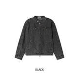 Fade Vintage Denim Biker Jacket
