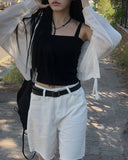 Wish Hood String Summer Cardigan Shirt