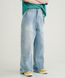 Double Block Denim Pants