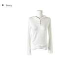 Poppy Button Slim Hood T-Shirt