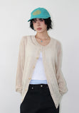 LINEN BLEND CARDIGAN