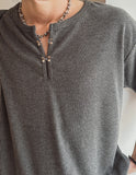 Rookie Hook Henley Neck Short Sleeve T-Shirt