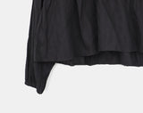 Gumi Striped Button Round Neck Blouse