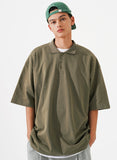 Dense Collar Short T-shirt