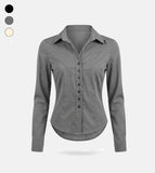 [ EEUN MADE] Slim-Double button Shirts