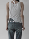 Leme Shirring Layered Sleeveless