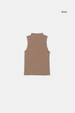 Bambi high-neck sleeveless top