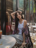 Mid-checkered Overfit Short-Sleeved Shirt
