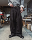 Mono Two-Tuck Wide Slacks