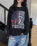 Frame Vintage Print Long Sleeve T-Shirt