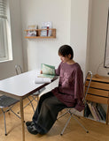 [unisex] Leoni printing layered over long sleeve tee