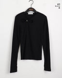 Pepo O-ring Slit Warmer Long-sleeved T-shirt