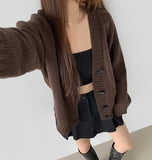 Soft Loose Avant Fit Sibori Long Sleeve Cardigan