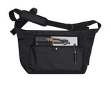 Sky Blue Cloud Smile Embroidery Cross Curved Messenger Bag