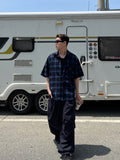 Cooling Check Half Shirt