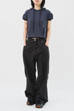 (W) Dub Shirring Wide Pants