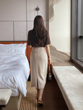 Hoyren Flap H-Line Long Skirt
