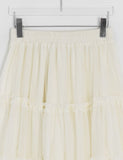 Lanbaf Frill Tiered Layered Long Skirt