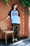 Cute Chill Raglan Short Sleeve Tee