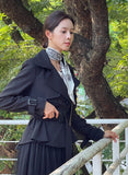 Obli Trench Short Jacket (Belt set)