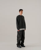 Pigment shirring parachute pants