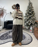 Reneil Wool Stripe Muffler