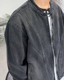 Shard biker denim jacket
