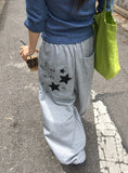 [unisex] Lakani Star Printing Banding Wide Pants