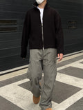 Two-way High-neck Zip-up Knit