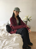 [MADE] Podil Linen Roll Oversized Fit Checkered Long Sleeve Shirt
