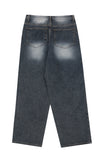 Mor Deep Grayish Wide Denim Pants