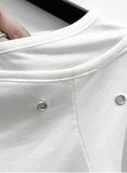 Burneck Eyelet Layered One-Off Tee