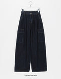 Diman Stitch Banding Cargo Denim Pants
