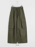 [unisex] Relke Banding Wide Balloon Cargo Pants