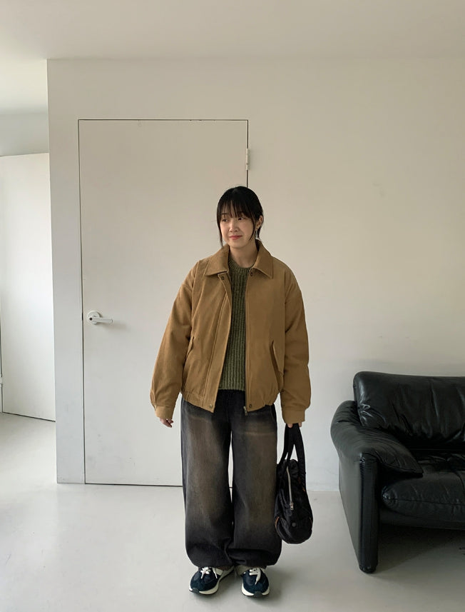 【BAON】Led color washed denim wide pants BAON (バオン) - レッドカラーウォッシュ加工デニムワイドパンツ