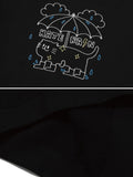 HATE RAIN Embroidered Hoodie